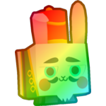 Rainbow Nutcracker Bunny