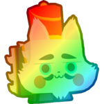 Rainbow Nutcracker Cat