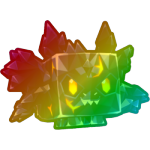 Rainbow Obsidian Dragon