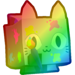 Rainbow Painter Cat