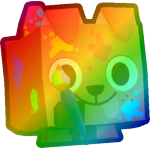 Rainbow Painter Dog