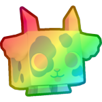 Rainbow Pastel Goat