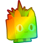 Rainbow Pineapple Cat