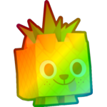 Rainbow Pineapple Dog