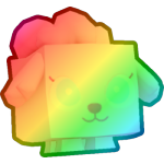 Rainbow Pink Poodle