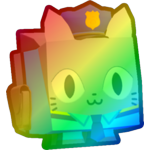 Rainbow Police Cat