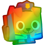 Rainbow Police Dog