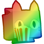 Rainbow Popcorn Cat