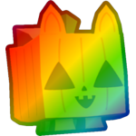 Rainbow Pumpkin Cat