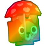 Rainbow Raining Love Dog