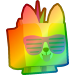 Rainbow Rave Corgi