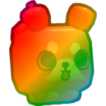 Rainbow Red Balloon Panda