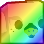 Rainbow Red Huge Chroma Swan