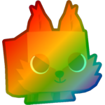 Rainbow Red Wolf