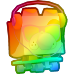 Rainbow Retro Bulldog