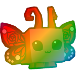 Rainbow Rose Butterfly