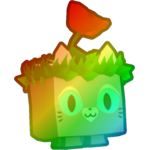 Rainbow Rose Garden Cat