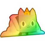 Rainbow Royal Cloud Cat