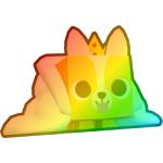 Rainbow Royal Cloud Corgi
