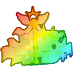 Rainbow Sage Axolotl