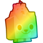 Rainbow Sandcastle Dog