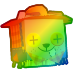 Rainbow Scarecrow Dog