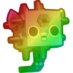 Rainbow Seamine Pufferfish