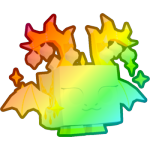 Rainbow Silver Dragon
