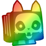 Rainbow Skeleton Cat