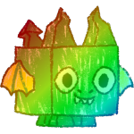 Rainbow Sketch Dragon