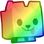 Rainbow Snow Dog