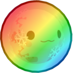 Rainbow Snow Globe Axolotl