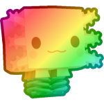 Rainbow Springy Axolotl