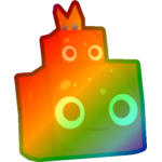 Rainbow Stacked King Slime