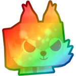 Rainbow Stargazing Wolf