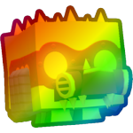Rainbow Steampunk Crocodile