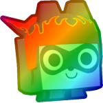 Rainbow Stunt Raccoon