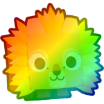 Rainbow Sunflower Lion