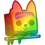 Rainbow Surfboard Corgi