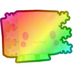 Rainbow Tiedye Axolotl
