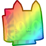 Rainbow Tiedye Cat