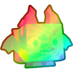 Rainbow Tiedye Dragon
