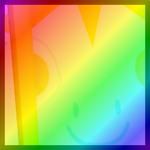 Rainbow Titanic Angel Cow
