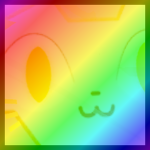 Rainbow Titanic Arcane Halo Cat