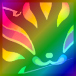 Rainbow Titanic Aura Kitsune