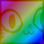 Rainbow Titanic Blue Balloon Cat