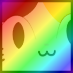 Rainbow Titanic Calico Cat