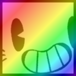 Rainbow Titanic Cartoon Cat
