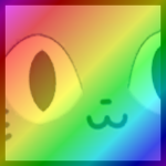 Rainbow Titanic Cat