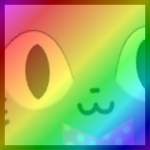 Rainbow Titanic Easter Cat